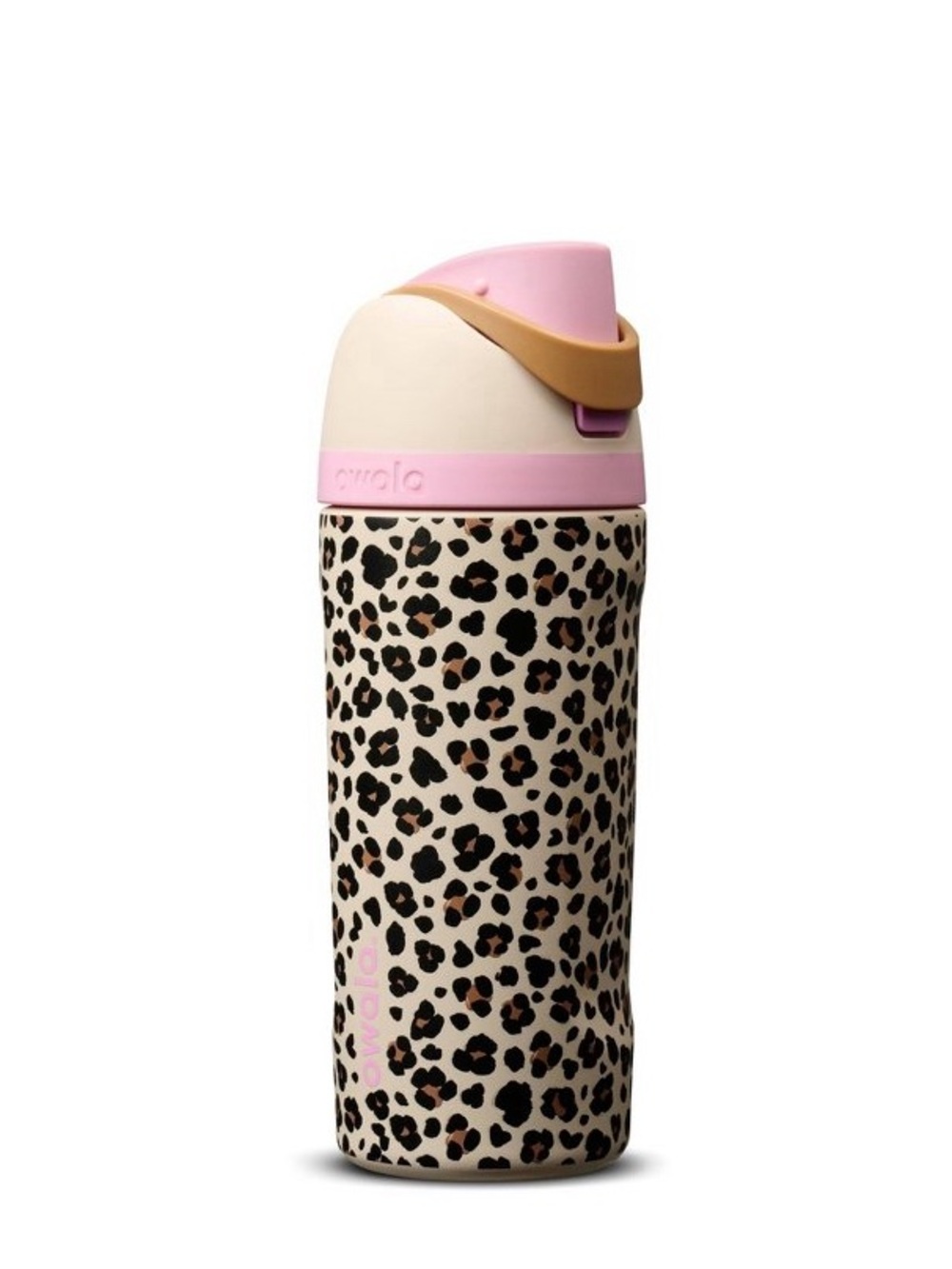 LAST ONE Kids Owala 16oz FreeSip Water Bottle Wild One Leopard Pink 16 oz Animal